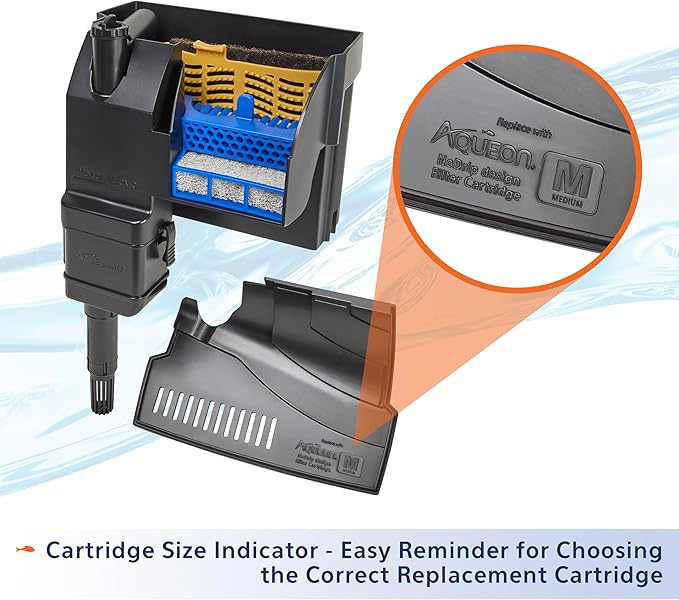 Aqueon Aquarium Fish Tank SmartClean Power Filter with EcoRenew Filter Cartridge, 30-50 Gallons