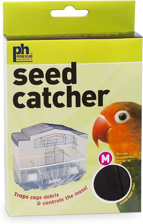Prevue Pet Products 821B Mesh Bird Seed Catcher, Black, Medium/8"