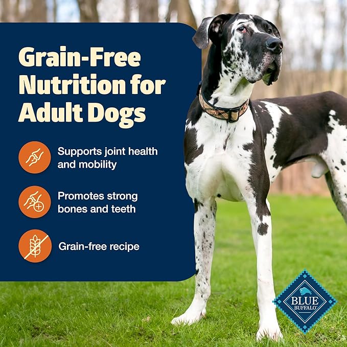 Blue Buffalo Freedom Grain-Free Large Breed Dry Dog Food, Supports Joint Health & Mobility, Made in the USA With Natural Ingredients, Chicken & Potatoes, 24-lb. Bag