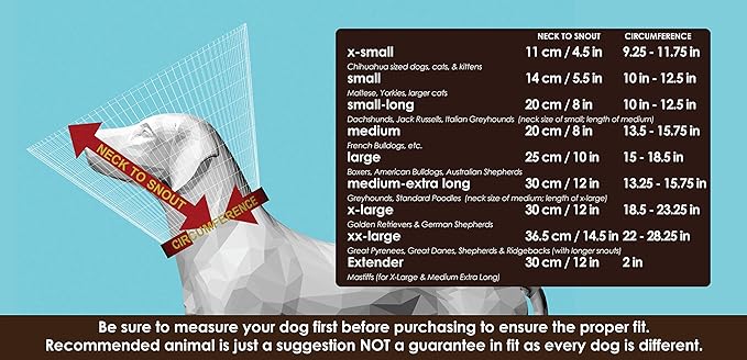 Comfy Cone Pet Cone for Dogs, Cats, Small-Long, Black - Comfortable Soft Dog Cone Collar Alternative for After Surgery, Wound Care, Spay, Neuter - Dog and Cat Recovery Collar