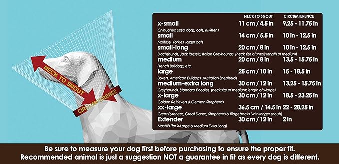 Comfy Cone Pet Cone for Dogs, Cats, XX-Large, Black - Comfortable Soft Dog Cone Collar Alternative for After Surgery, Wound Care, Spay, Neuter - Dog and Cat Recovery Collar