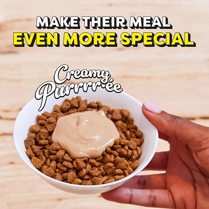Temptations Creamy Puree with Cheese, Lickable Cat Treats, 0.42oz Pouches, 4 Count (Pack of 11) - Total 44 Count