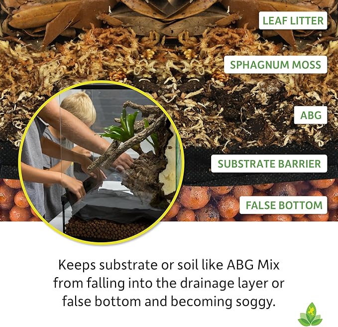 Josh's Frogs Terrarium Substrate Barrier (24"x18")