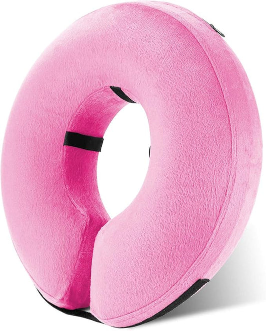 Katoggy Inflatable Dog Collar, Soft E-Collars for dogs after surgery, Adjustable Blow up Donut Dog Cone Collar for Small/Medium/Large Dogs and Cats