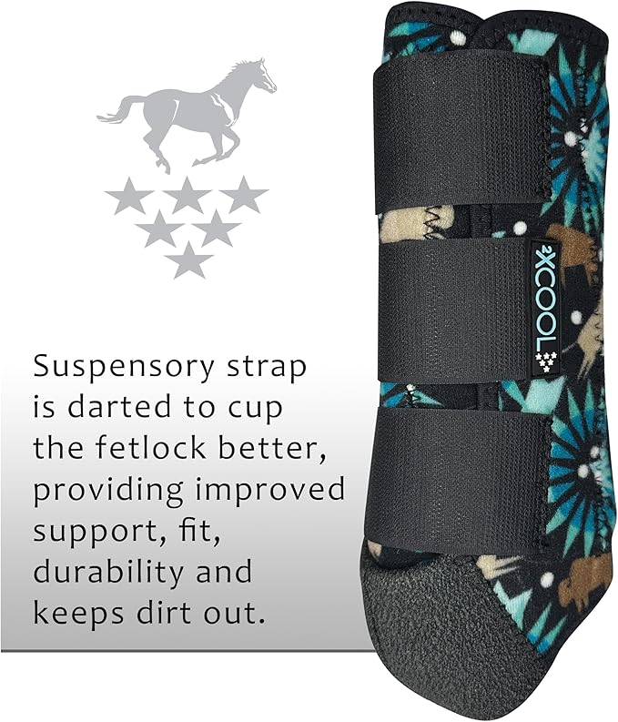 Professional's Choice 2XCOOL Sports Medicine Horse Boots | Protective & Breathable Design for Ultimate Comfort & Durability in Active Horses | Value 4 Pack | Small, Medium, Large