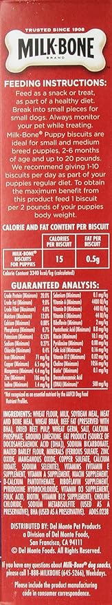 Milk-Bone Original Puppy Dog Treats, 16-Ounce (Pack Of 6)