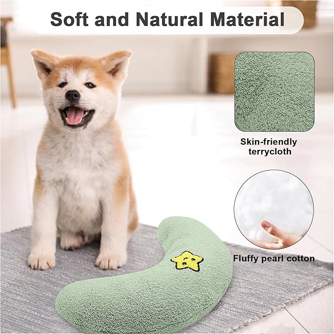 Dog Puppy Pet Pillow Cuddle Toy for Sleeping, Soothing Plush Soft Toy, Dog Calming Pillow Old Joint Relief, Puppy Stuffed Animal Toys U Shaped Neck Pillow