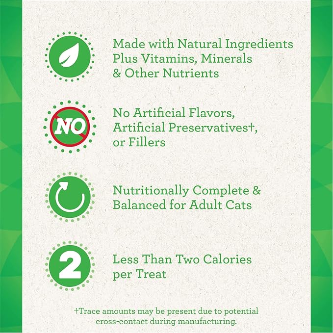 Greenies Feline Smartbites Healthy Indoor Natural Treats for Cats, Tuna Flavor, 4.6 oz. Pouch (Pack of 1)