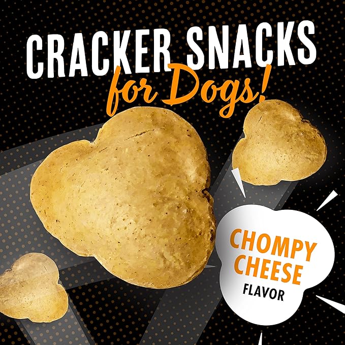 Fromm Pop'etts Chompy Cheese Cracker Dog Snacks - Premium Dog Treats - Cheese Recipe - Pack of (3) 6 oz Bags