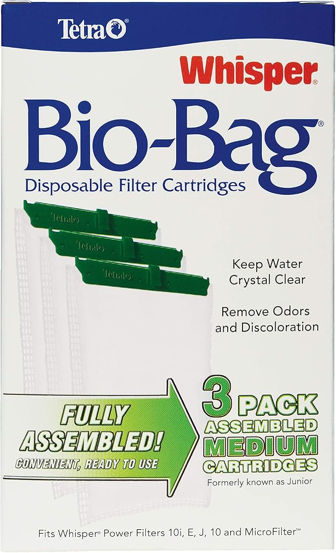 Tetra Whisper Bio-Bag Disposable Cartridges, Aquarium Filter Cartridges, 3 Count