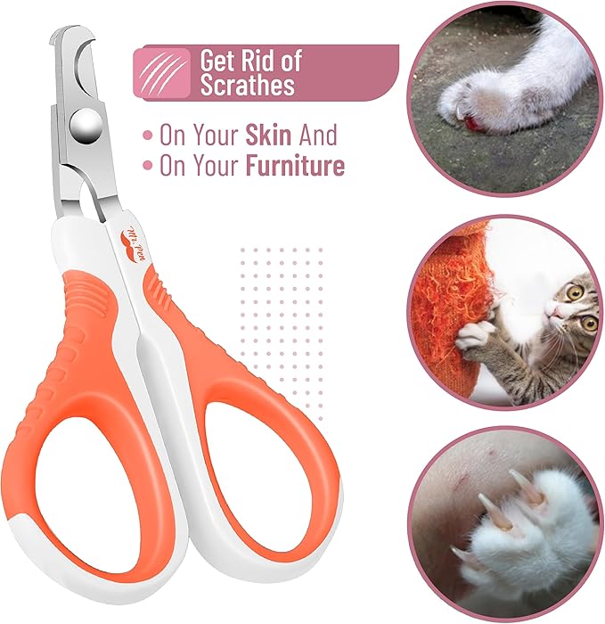 Mr. Pen- Cat Nail Clipper, Coral, Cat Nail Trimmer, Cat Nail Clippers, Cat Claw Clippers, Cat Clippers for Nails, Pet Nail Clippers, Kitten Nail Clipper, Small Dog Nail Clipper, Cat Claw Trimmer