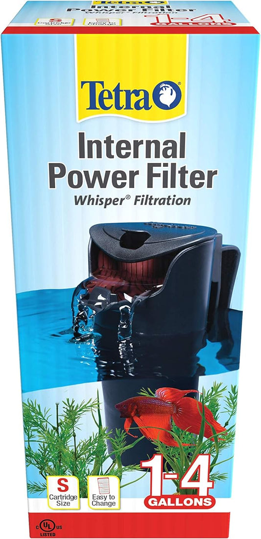 Tetra Whisper 4 Gallon Internal Power Filter, Filtration for 4 Gallon Aquariums