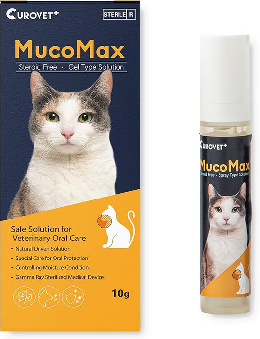 MucoMax, Oral Wound Care Gel for Dogs and Cats, 0.35oz. Safe and Easy Care with 100% Natural Ingredients. Treats Oral Wound and Inflammation.