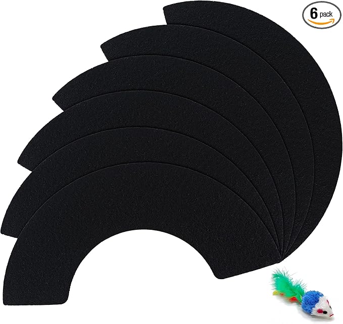 6 Pack Carbon Filters Replacement Filters Compatible with Litter-Robot 4 to Absorb Odors Control Damp from Pets