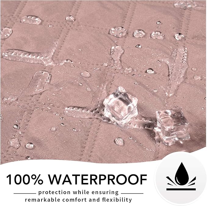 Easy-Going 100% Waterproof Dog Bed Cover, Non-Slip Pet Blanket for Furniture, Washable Couch Cover, Repleasement Sofa Cover (52X82 in,Pink)