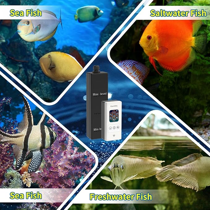 Newest Smart Aquarium Monitor All in One pH/ORP/Salt/S.G/TDS/EC/Temp 24h Online Freshwater and Saltwater Fish Tank Tester (WiFi Version)