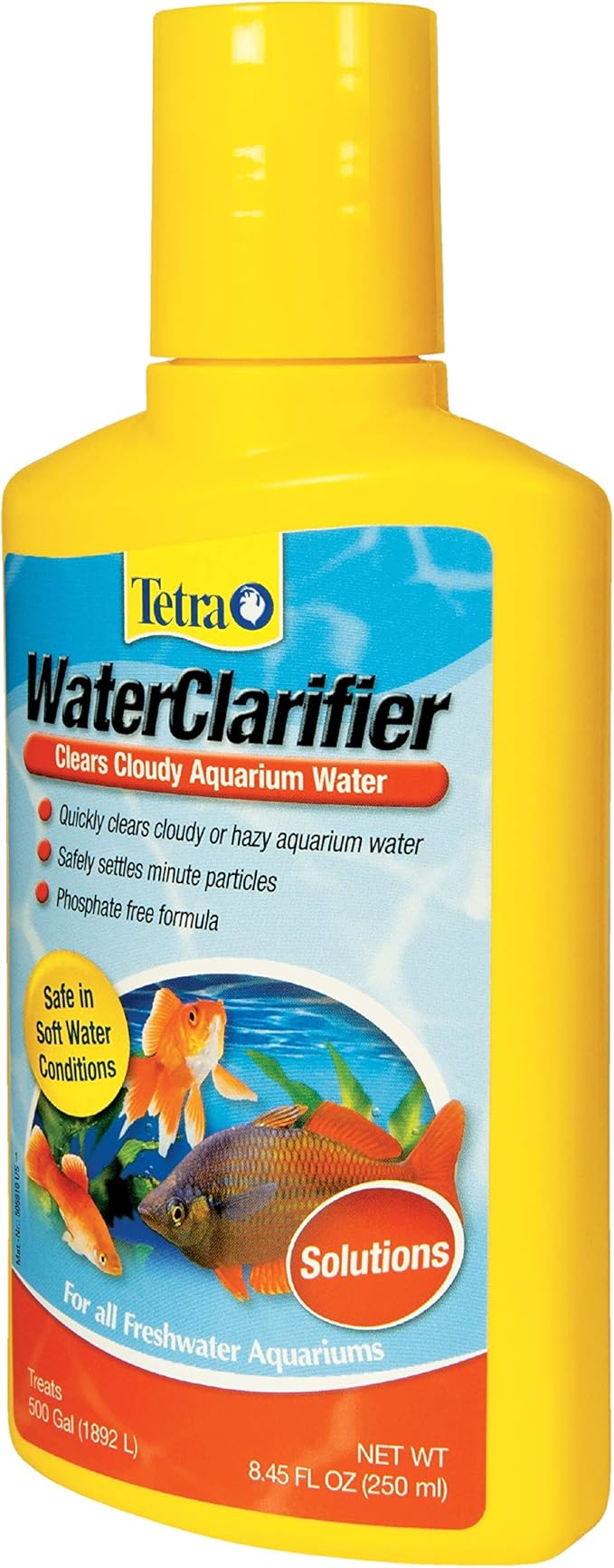 Tetra Water Clarifier, Aquarium Treatment Solution, 8.45 oz, Clears Cloudy Aquarium Water, Safe to Use with Fish and Plants, for Fresh Water (Pack of 2)