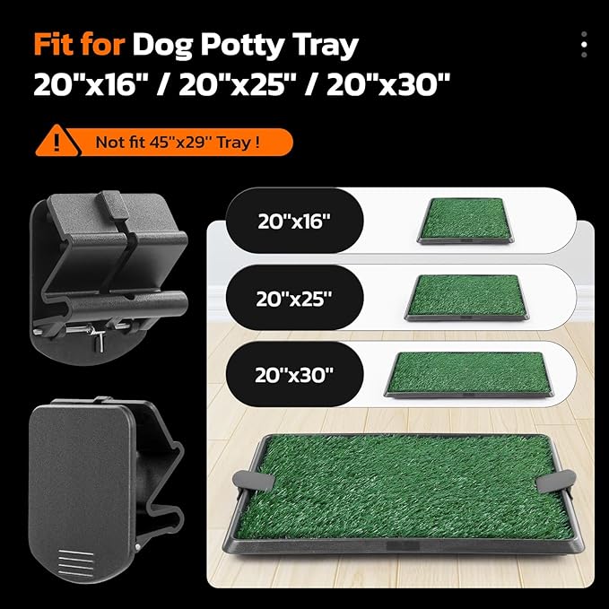 PICK FOR LIFE Plastic Clips 2 Pack for Dog Potty Training Grass, Used for Holding The Artificial Grass in The Potty Loo Tray Without Slipping