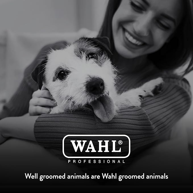 WAHL Professional Animal Slicker Pet Brush for Dogs & Cats (#858476) - Dog Slicker Brush - Pet Brush to Groom Dogs - Pet Hair Brush - Black & Gray