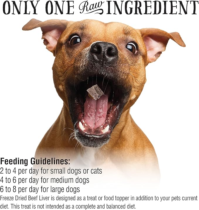 Northwest Naturals Raw Rewards Freeze-Dried Beef Liver Treats for Dogs and Cats - Bite-Sized Pieces - Healthy, 1 Ingredient, Human Grade Pet Food, All Natural - 10 Oz (Packaging May Vary)