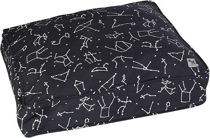 Molly Mutt Medium to Large Dog Bed Cover - Rocketman Print - Measures 27”x36”x5’’ - 100% Cotton - Durable - Breathable - Sustainable - Machine Washable Dog Bed Cover