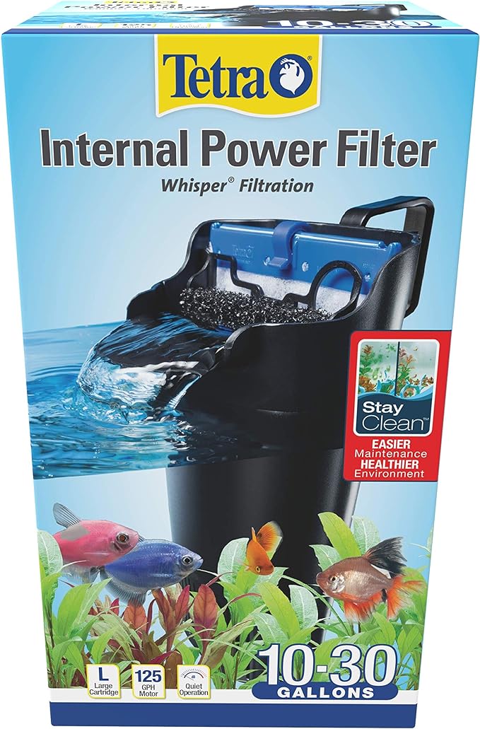 Tetra Whisper Internal Filter 10 To 30 Gallons, For aquariums, In-Tank Filtration With Air Pump