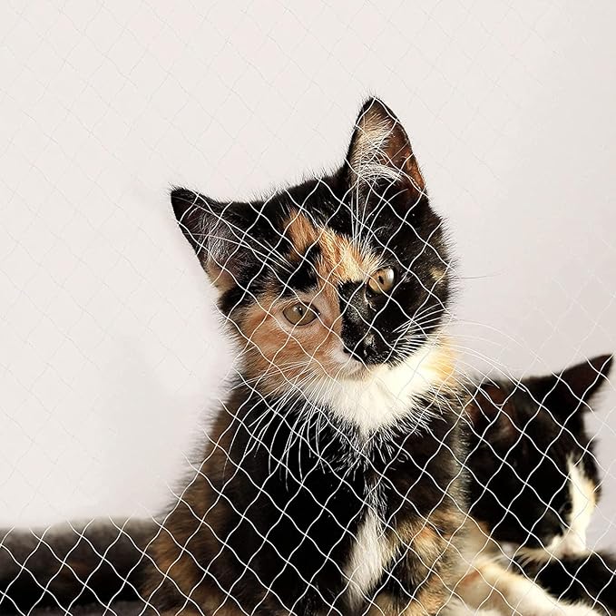 Cat Balcony Net Cat Anti-Fall Fence Net Dog Fence Nets Transparent Nylon Pet Mesh Fence Anti-Fall Netting for Balcony Window Stairs Netting for Balcony Window Stairs