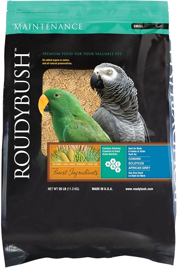 Roudybush Daily Maintenance Bird Food, Small, 25-Pound (225SMDM)