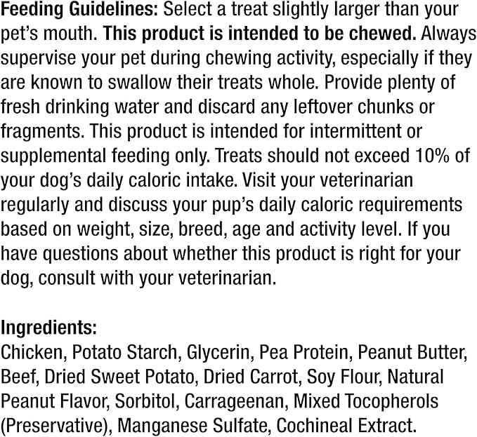 SmartBones No Artificial Colors or Preservatives Rib and Wing Chews, Treat Your Dog to a Fun Shapped Triple Flavor Chew 10 Count (Pack of 1)