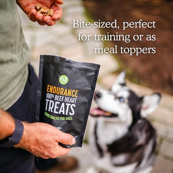 Freeze Dried Superfood 100% Beef Heart Dog Treats, 4 Ounce Bag (Pack of 3), Single Ingredient Organ Meat, High Protein, Heart Health, Energy, Grain Free, Gluten Free, Made in USA