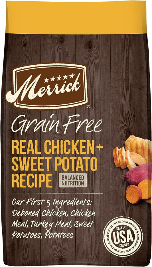 Merrick Grain Free Dry Dog Food Real Chicken & Sweet Potato Recipe - 10 lb Bag