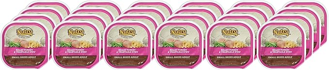 Nutro 50411778 Roasted Turkey & Vegetable Stew Can Small Breed Dog Food, 24 Ea/3.5 Oz