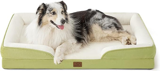 Bedsure Orthopedic Dog Bed for Extra Large Dogs - XL Washable Dog Sofa Beds Large, Supportive Foam Pet Couch Bed with Removable Washable Cover, Waterproof Lining and Nonskid Bottom, Lint