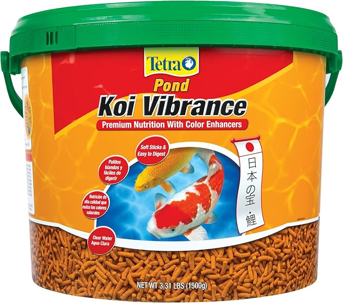 TetraPond Koi Vibrance, Soft Sticks, Easy to Digest Floating Pond Food, 3.31 lbs