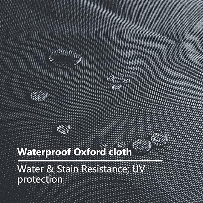Dog bed covers for 36" L × 27" W × 3" H 600D Oxford Waterproof Dog Bed Cover with Zipper and Carry Handle dog bed covers replacement washable, Cover Only (Gray)