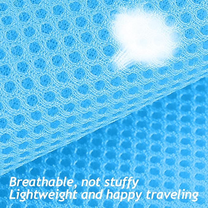 Summer cat Chest Harness and Leash, Anti-Escape Adjustable Soft mesh cat Leash and Chest Harness Set for All Types of Cats cat Vests(Size XL, Sky Blue)