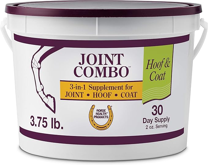 Horse Health Joint Combo Hoof & Coat, Convenient 3-in-1 Horse Joint Supplement Provides Complete Joint, Hoof and Coat Care, 3.75 lbs., 30 Day Supply