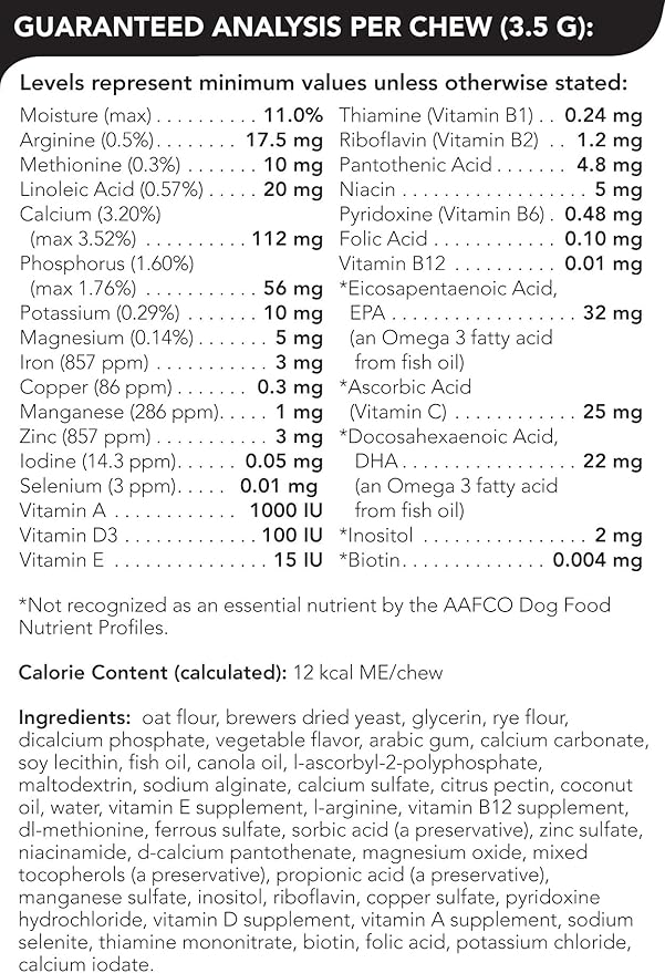 VETRISCIENCE Canine Plus MultiVitamin for Senior Dogs - Vet Recommended Vitamin Supplement - Supports Mood, Skin, Coat, Liver Function, 60 Chews (packaging may vary)