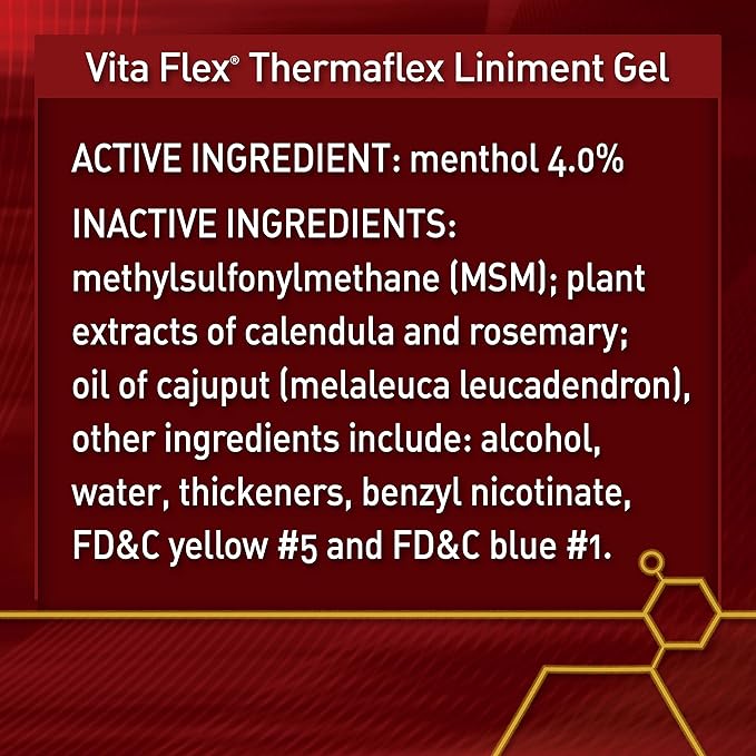 Thermaflex Liniment Gel for Sore Muscles and Joint Relief in Horses 12 Fluid Ounces (Pack of 2)