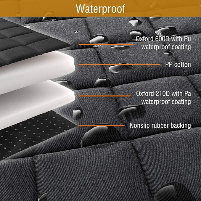 Active Pets Dog Car Seat Cover for Back Seat. Car Seat Protector Dog Hammock for Car - Waterproof Pet Back Seat Cover for Trucks, Sedans & SUVs - Use with Chom Chom Roller Pet Hair Remover. Blue, XL