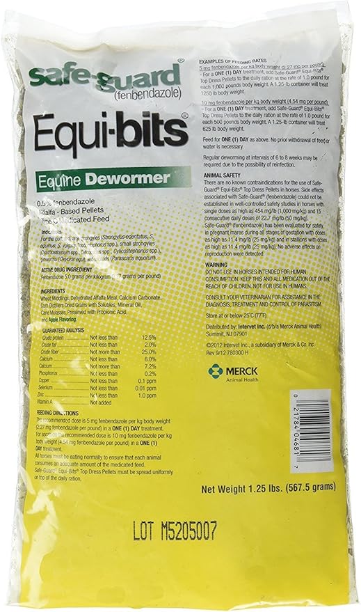 Safe-Guard Solid De-Wormer For Horse 1.25 lb.