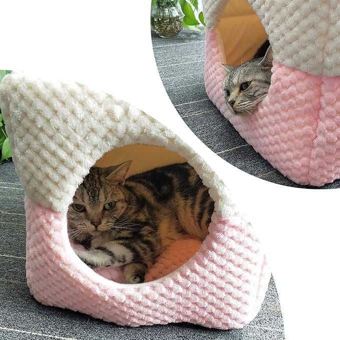 Cat Bed, Cat Self Warming Bed & Sofa, Pink