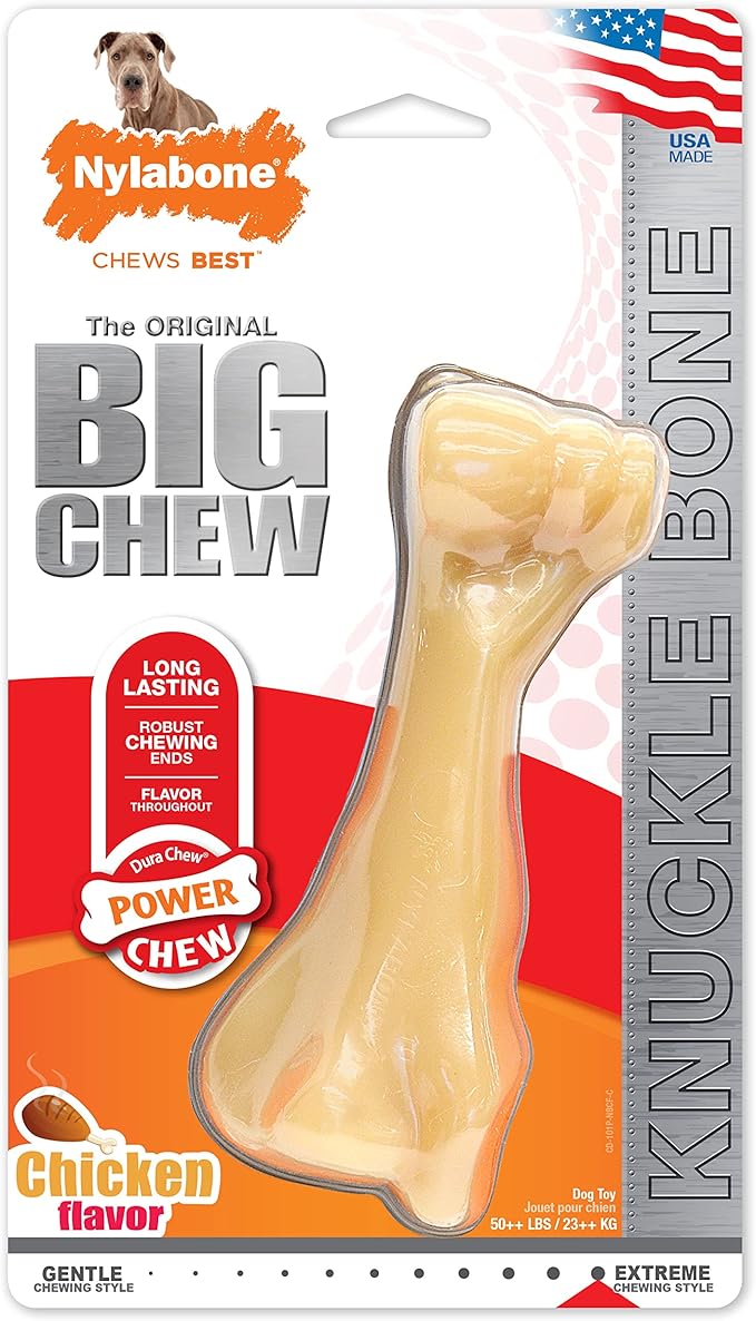 Nylabone Power Chew Knuckle Bone Big Dog Chew Toy Chicken XX-Large/Monster (1 Count)