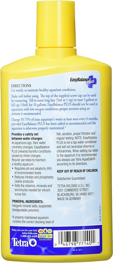 Tetra 77140 EasyBalance PLUS Water Conditioner, 16.9-Ounce