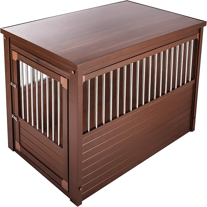 New Age Pet ecoFLEX Pet Crate/End Table, X-Large, Russet
