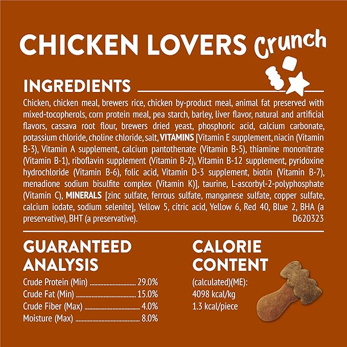Purina Friskies Made in USA Facilities Cat Treats, Party Mix Chicken Lovers Crunch - 20 oz. Pouch