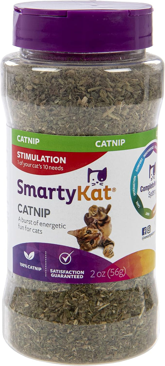 SmartyKat Catnip for Cats & Kittens, Shaker Canister - 2 Ounces