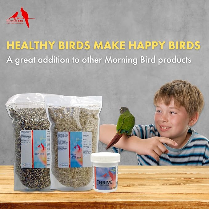 Morning Bird Thrive, Nutritious Energy Supplement with Minerals, Vitamins, Amino Acids, Electrolytes, and Protein, 6 oz