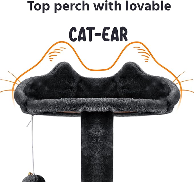 Yaheetech Multi-Level Cat Tree for Large Cats, with Cozy Condos for Indoor Cats