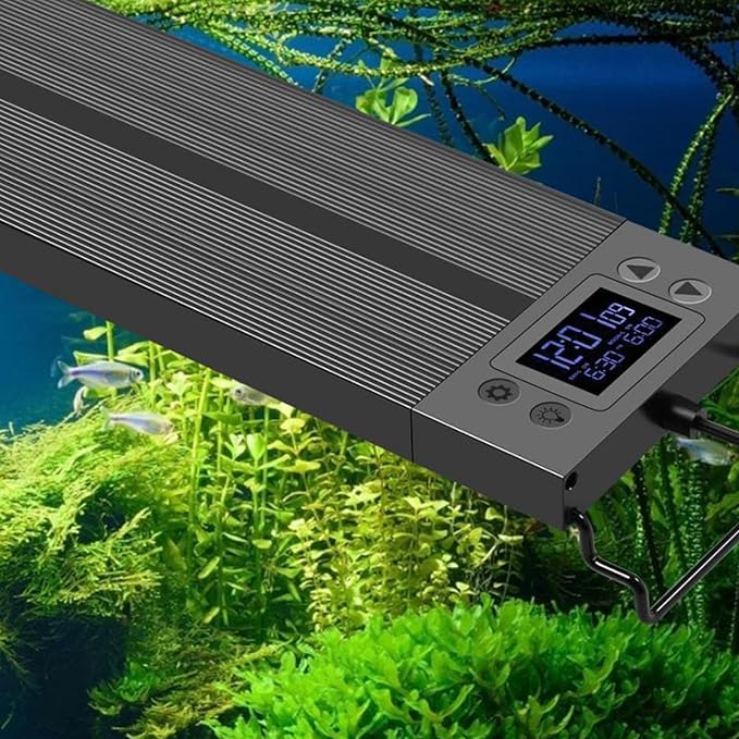 Aquarium Light 48-55 Inch Fish Tank Light LED Full Spectrum with Timer Auto On/Off Extendable Bracket Aquarium Plant Light for Freshwater Planted Tank Sunrise Sunset Adjustable Multi-Color